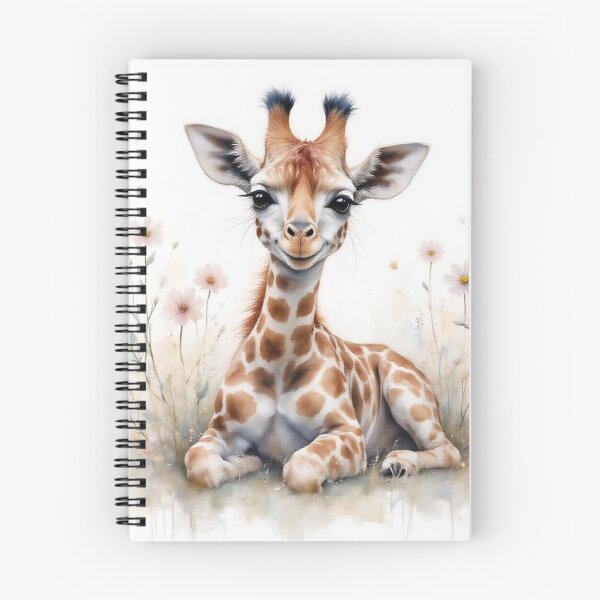 Item preview, Watercolour Baby Giraffe Canvas Wall Art – Whimsical Nursery Decor designed and sold by CodellCreations.