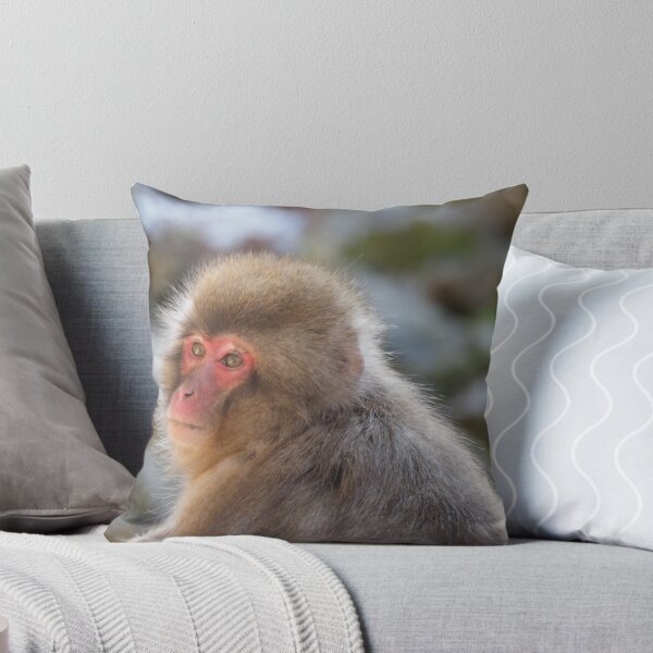 Item preview, Japanese Macaque Snow Monkey Portrait  designed and sold by happynaturalist.