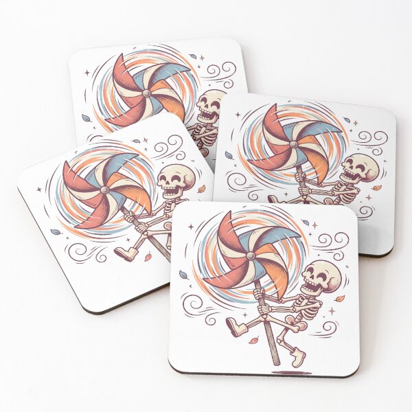 Item preview, Skeleton Holding Giant Spinning Pinwheel Wind Toy designed and sold by MisteryDesigner.