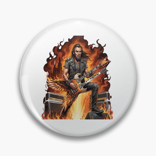 Item preview, Heavy Metal Abraham Lincoln Guitarist | Rock Guitar Vintage Patriotic Illustration designed and sold by FouChan.