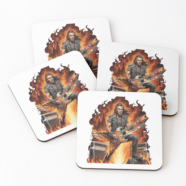 Item preview, Heavy Metal Abraham Lincoln Guitarist | Rock Guitar Vintage Patriotic Illustration designed and sold by FouChan.
