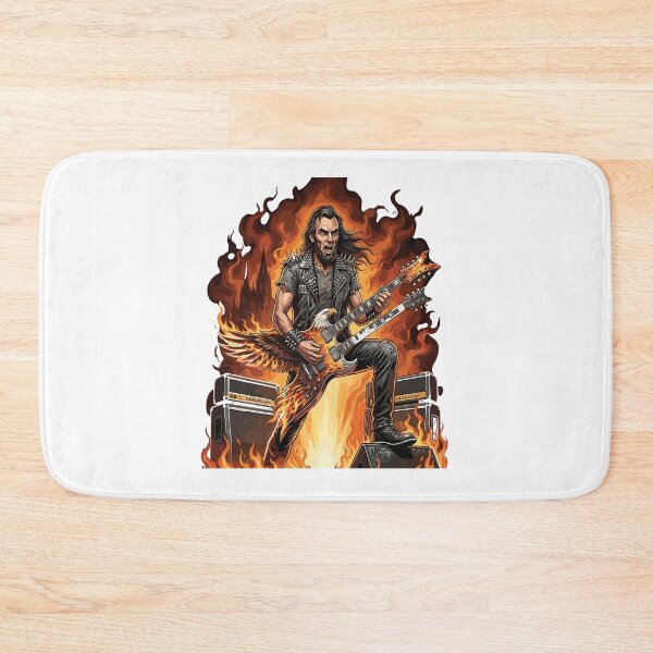 Item preview, Heavy Metal Abraham Lincoln Guitarist | Rock Guitar Vintage Patriotic Illustration designed and sold by FouChan.