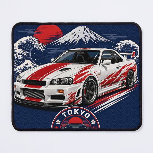 Item preview, JDM Sports Car Japanese Style Illustration designed and sold by MARQUES DESIGN ART .