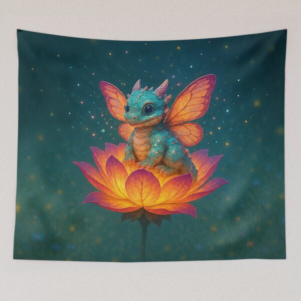 Item preview, Magical Dragon with Butterfly Wings designed and sold by PurrfectWhisper.