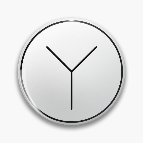 Item preview, Minimalist Y Line Circle - Simple Abstract Single Line Symbol designed and sold by Velustro Shop.