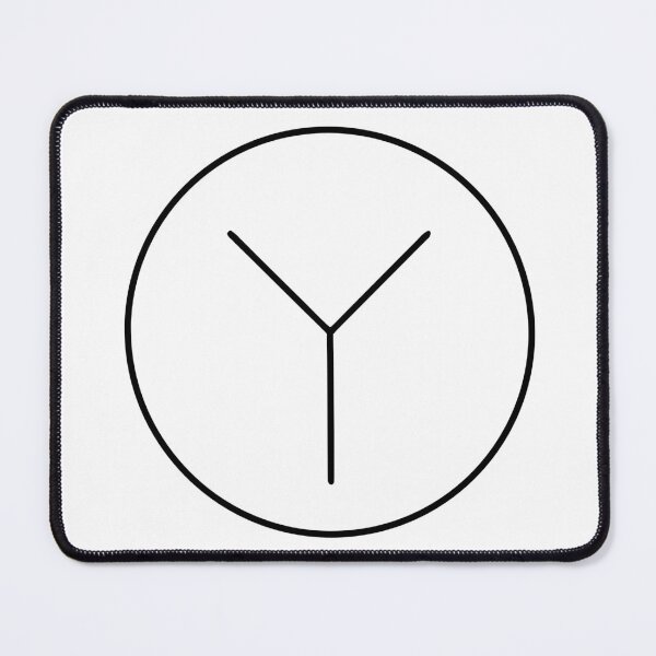 Item preview, Minimalist Y Line Circle - Simple Abstract Single Line Symbol designed and sold by Velustro Shop.