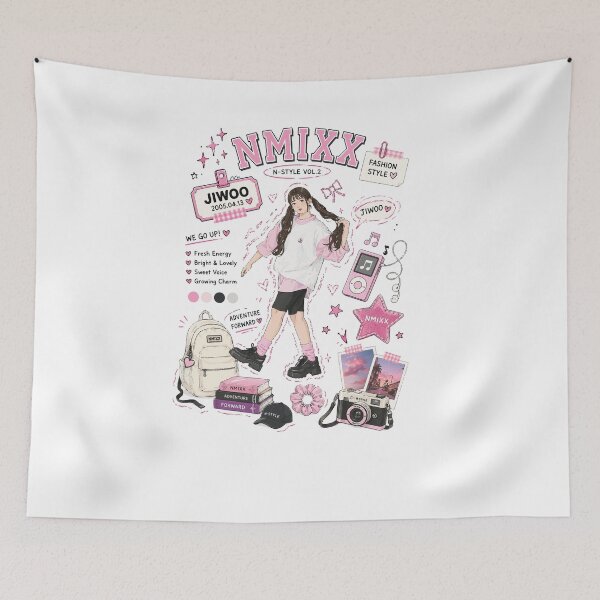 Artikelvorschau, Jiwoo NMIXX Shirt, Nmixx Jiwoo Kpop Tee, Nmixx Cute Aesthetic Shirt, Nmixx Member Graphic Tee, Kpop Fan Gift Comfort Colors Shirt entworfen und verkauft von BerryHand.