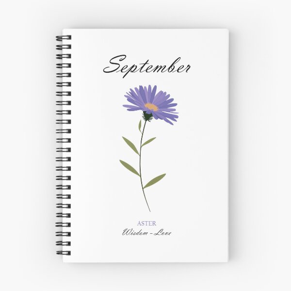 Item preview,  September Birth Flower, Aster Minimal Wall Art designed and sold by MarkedArtPrints.