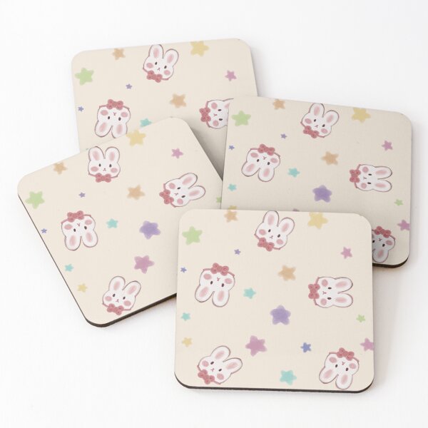 Item preview, Cute Kawaii Bunny Pattern with Colorful Stars designed and sold by Cozy Artsy Bunny.