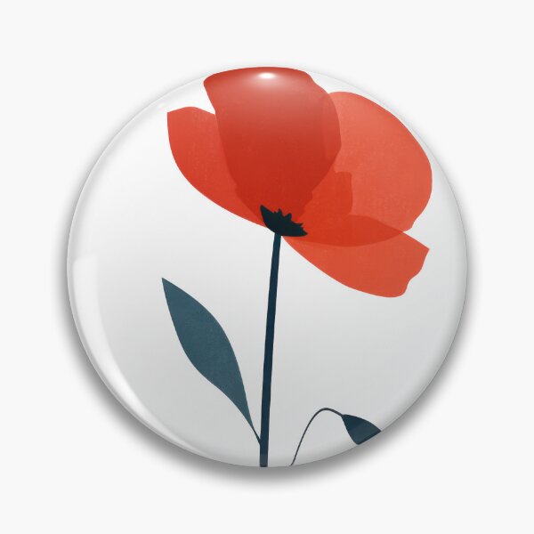 Item preview,  August Birth Flower, Poppy Minimal Wall Art designed and sold by MarkedArtPrints.