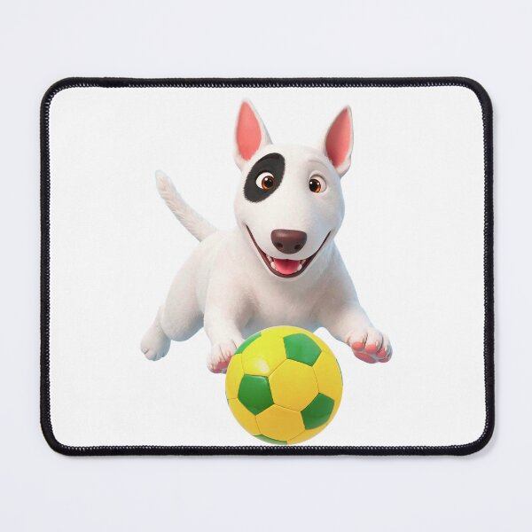 Item preview, White Bull Terrier FOOTBALL designed and sold by SmARTNiki.