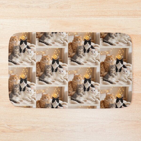 Item preview, Cozy Cat Family Cute Feline Friends designed and sold by BagFactoryUK.