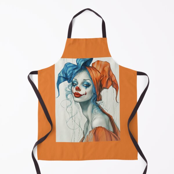 Item preview, Azure and Amber Clown Portrait designed and sold by Verademacedoart.