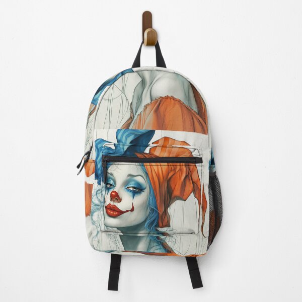 Item preview, Azure and Amber Clown Portrait designed and sold by Verademacedoart.