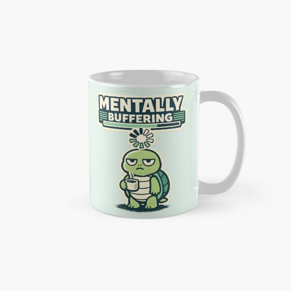 Item preview, Mentally Buffering Turtle Shirt, Funny Overthinking Quote Tee, Social Battery Low Shirt, Cute Turtle Graphic, Introvert Humor Gift, Mental Health Tee designed and sold by  MAD's Recreation Studio.