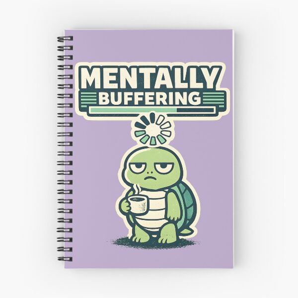 Item preview, Mentally Buffering Turtle Shirt, Funny Overthinking Quote Tee, Social Battery Low Shirt, Cute Turtle Graphic, Introvert Humor Gift, Mental Health Tee designed and sold by  MAD's Recreation Studio.