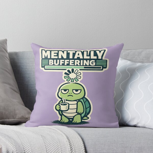 Item preview, Mentally Buffering Turtle Shirt, Funny Overthinking Quote Tee, Social Battery Low Shirt, Cute Turtle Graphic, Introvert Humor Gift, Mental Health Tee designed and sold by MAD's Recreation Studio.