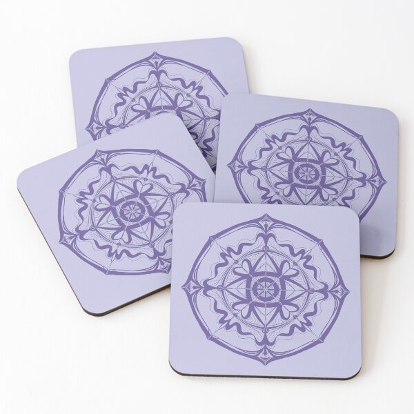 Item preview, Periwinkle Purple Evil Eye Protection Mandala Design, Modern Boho Aesthetics, Abstract Art designed and sold by SpringTeaDesigns.