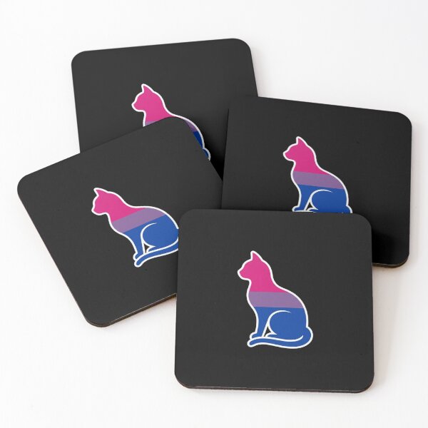 Item preview, Bisexual Pride Cat Sitting Silhouette designed and sold by Owcomm.