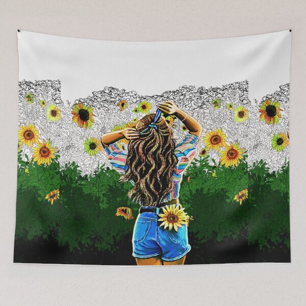 Item preview, Sunflower field designed and sold by Uday-kala.