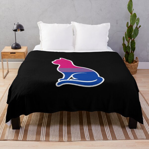 Item preview, Bisexual Pride Cat Sitting Silhouette designed and sold by Owcomm.