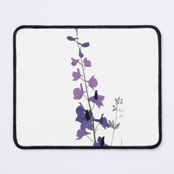 Item preview, July Birth Flower, Larkspur Minimal Wall Art designed and sold by MarkedArtPrints.