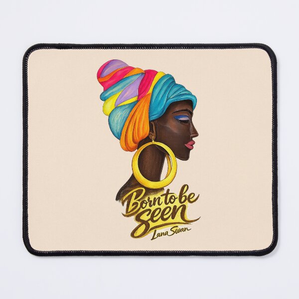 Item preview, BORN TO BE SEEN | African Woman Art Print | Peach Collection by Lana Swan designed and sold by BlueberrySwan.