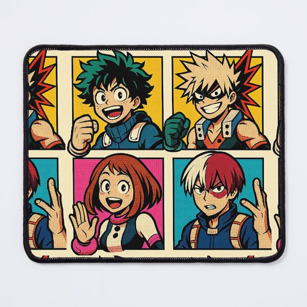 Item preview, Manga - Stylized Shonen Heroes, Dynamic Pop Art Collage designed and sold by AnimeShin.