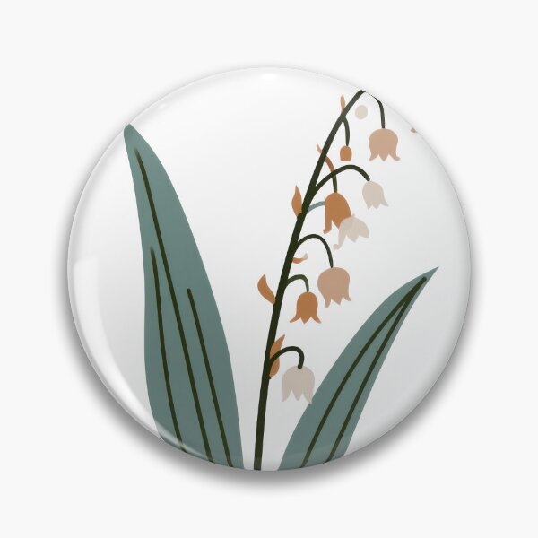 Item preview, May Birth Flower, Lily Of The Valley Minimal Art designed and sold by MarkedArtPrints.