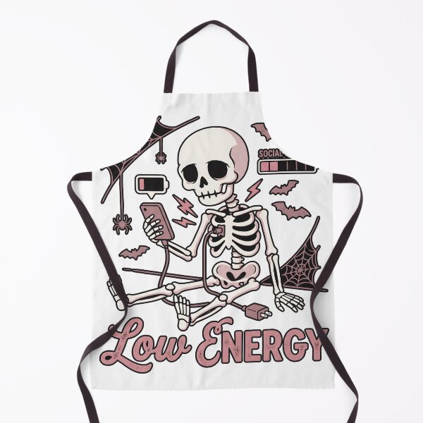 Item preview, Low Energy Social Battery Cute Goth Skeleton Charging Phone designed and sold by MisteryDesigner.