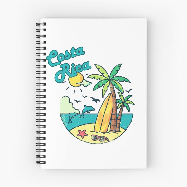 Item preview, Costa Rica Retro Surf Badge – Vintage Beach Palm Tree & Dolphin T-Shirt Design designed and sold by DonnaRaine.