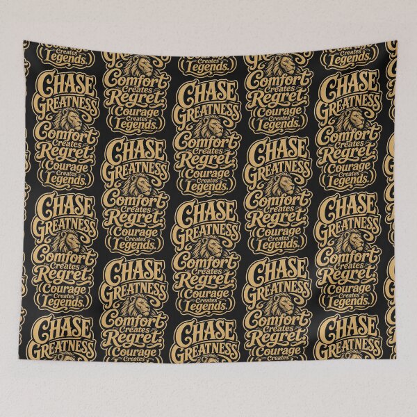 Item preview, Daring Overcomes Stagnation Feline Typography designed and sold by Tsugraf Designs.