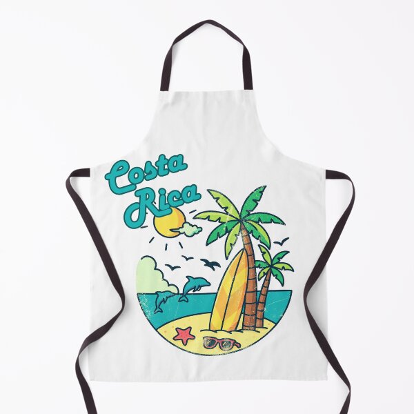 Item preview, Costa Rica Retro Surf Badge – Vintage Beach Palm Tree & Dolphin T-Shirt Design designed and sold by DonnaRaine.