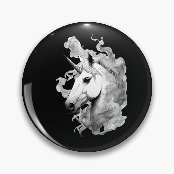 Item preview, Mystic Smoke Unicorn - Ethereal Dark Fantasy Art designed and sold by digitalbob60.