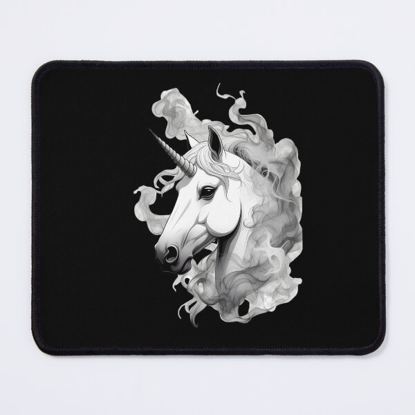 Item preview, Mystic Smoke Unicorn - Ethereal Dark Fantasy Art designed and sold by digitalbob60.