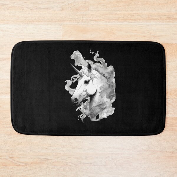 Item preview, Mystic Smoke Unicorn - Ethereal Dark Fantasy Art designed and sold by digitalbob60.