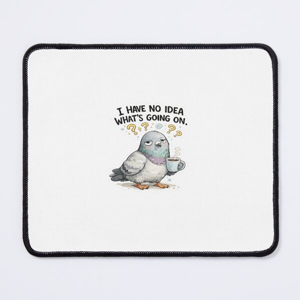 Item preview, Funny Pigeon Sticker | I Have No Idea What’s Going On Meme designed and sold by Doodle ⭐⭐⭐⭐⭐.