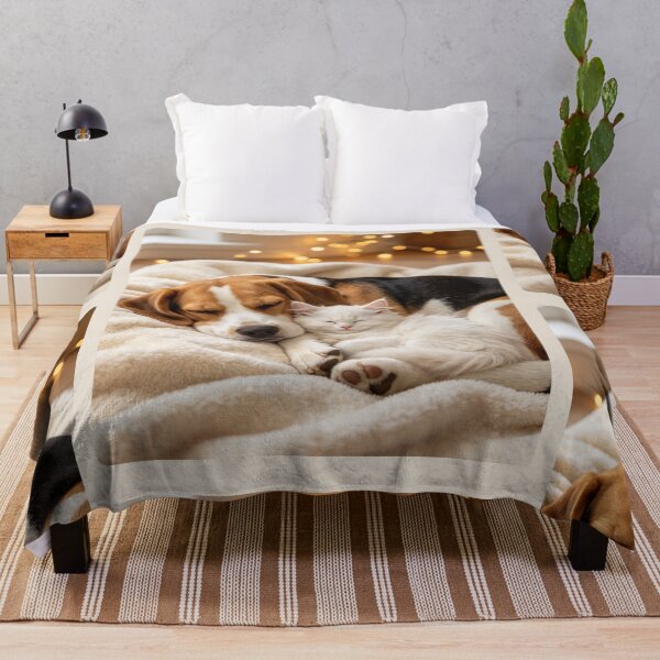 Item preview, Sleeping Puppy and Kitten Cozy Best Friends designed and sold by BagFactoryUK.