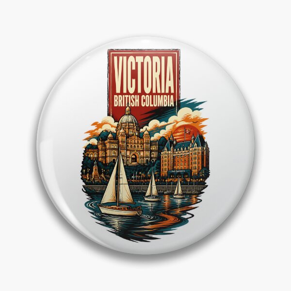 Item preview, Victoria British Columbia Canada Vintage Travel Tourism Souvenir designed and sold by TravelersGems.