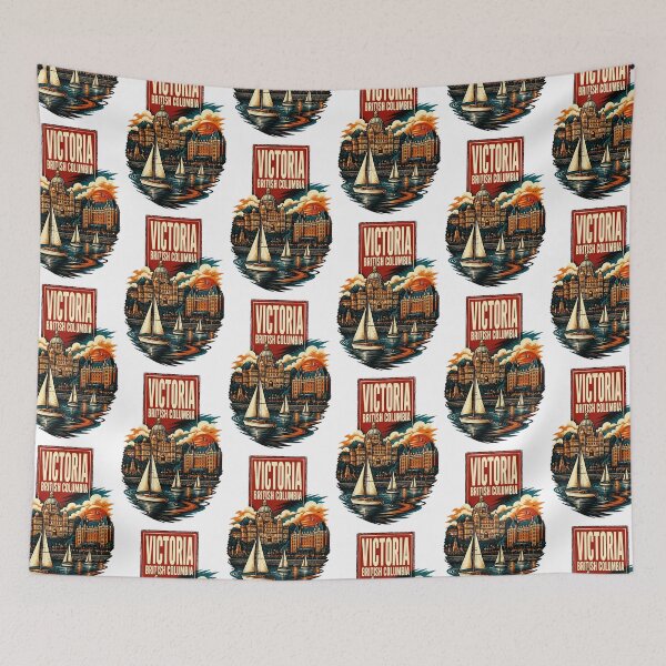 Item preview, Victoria British Columbia Canada Vintage Travel Tourism Souvenir designed and sold by TravelersGems.