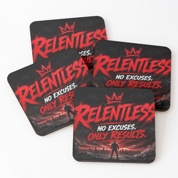Item preview, Relentless No Excuses Only Results designed and sold by Mindset Design .