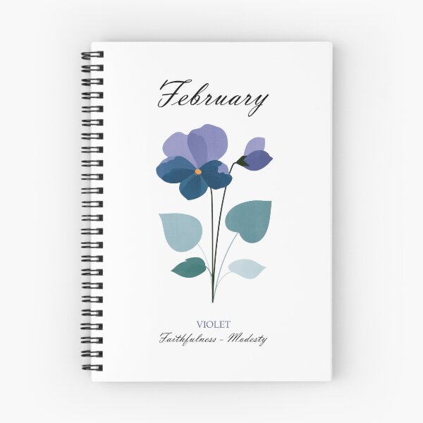 Item preview, February Birth Flower, Violet Minimal Wall Art designed and sold by MarkedArtPrints.