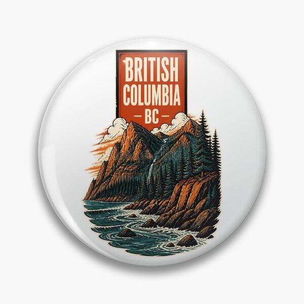 Item preview, British Columbia Canada Vintage Travel Tourism Souvenir designed and sold by TravelersGems.