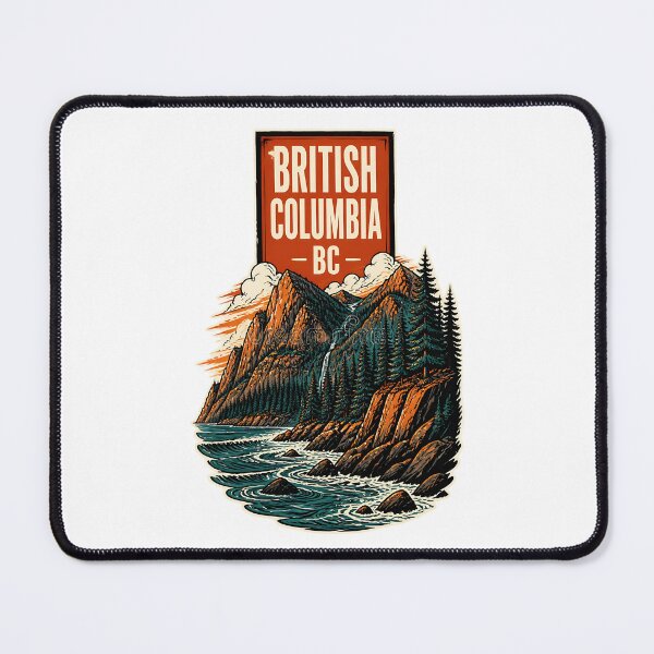 Item preview, British Columbia Canada Vintage Travel Tourism Souvenir designed and sold by TravelersGems.