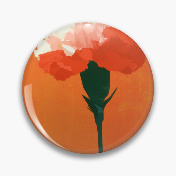 Item preview, January Birth Flower, Carnation Bold Wall Art designed and sold by MarkedArtPrints.