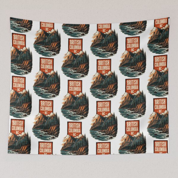 Item preview, British Columbia Canada Vintage Travel Tourism Souvenir designed and sold by TravelersGems.