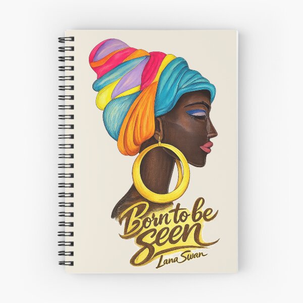 Item preview, BORN TO BE SEEN | African Woman design | Natural Linen by Lana Swan designed and sold by BlueberrySwan.