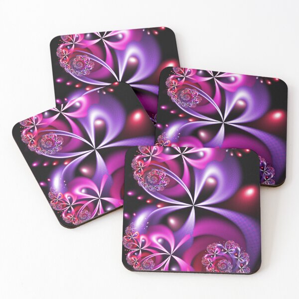Item preview, Velvet Infinity - Magenta & Violet Butterfly Fractal Art designed and sold by pinkal.