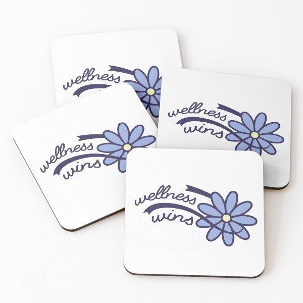 Item preview, Wellness Wins – Floral Finish Line - Blue designed and sold by Make-Your-Way.