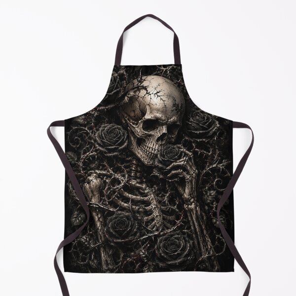 Item preview, Gothic Skeleton with Black Roses Dark Floral Horror Design designed and sold by SkeletonMood.
